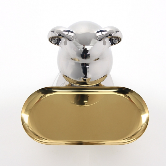 인테리어 곰돌이 소품트레이(실버)