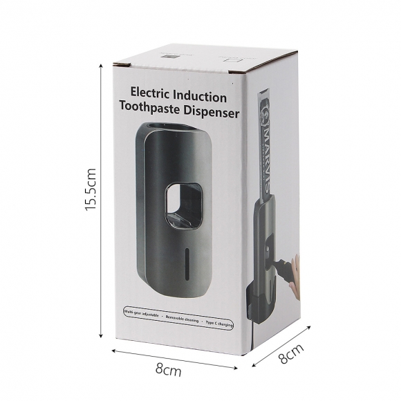 데이홈 자동센서 3단 치약 디스펜서(그레이)
