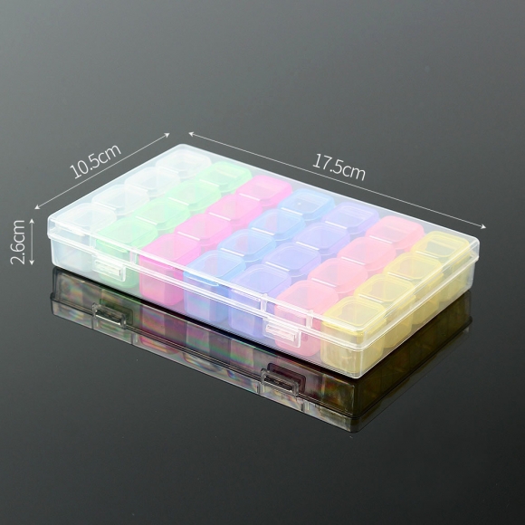 개별수납 28칸 플라스틱 케이스 2p세트