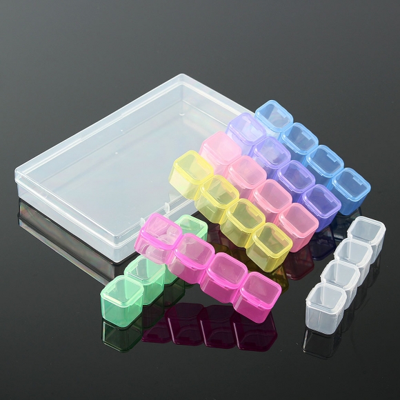 개별수납 28칸 플라스틱 케이스 2p세트