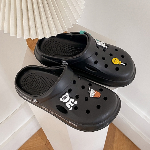 썸머 펀칭 샌들 슬리퍼(240-245mm) (블랙)