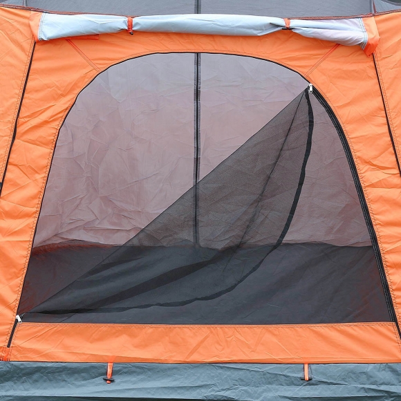 4-6인용 패밀리캠핑 거실형 텐트(오렌지)