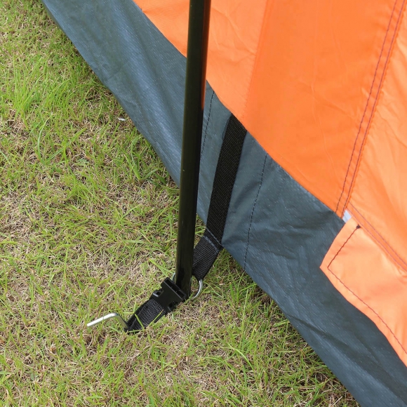 4-6인용 패밀리캠핑 거실형 텐트(오렌지)