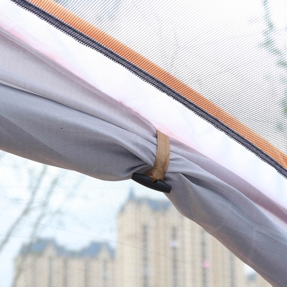 4-6인용 패밀리캠핑 거실형 텐트(오렌지)