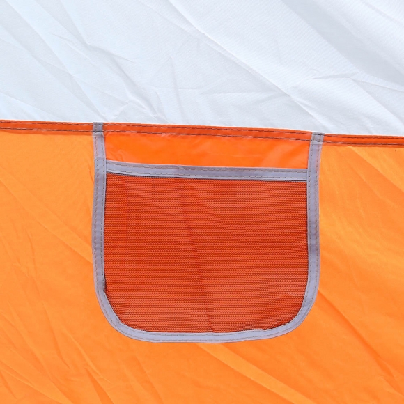 4-6인용 패밀리캠핑 거실형 텐트(오렌지)