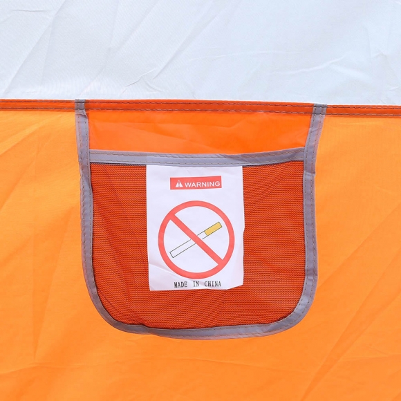 4-6인용 패밀리캠핑 거실형 텐트(오렌지)
