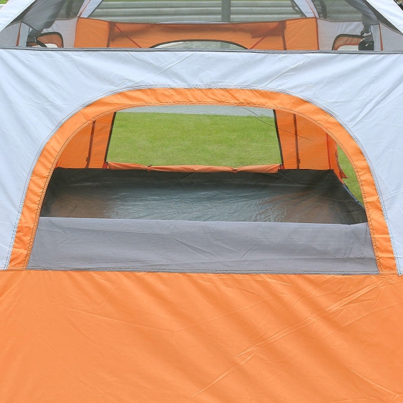 4-6인용 패밀리캠핑 거실형 텐트(오렌지)