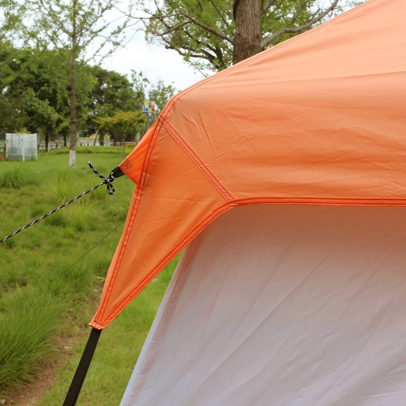 4-6인용 패밀리캠핑 거실형 텐트(오렌지)