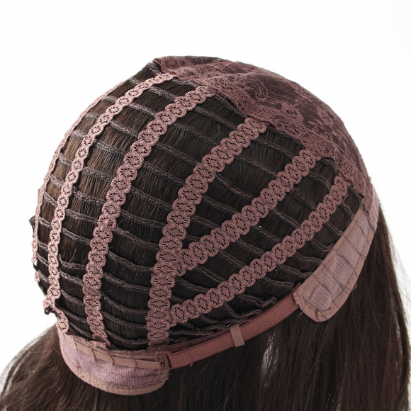 [언니네 가발] 빌드펌 웨이브 긴머리 통가발(브라운)