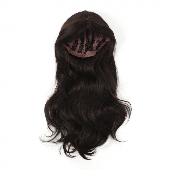 [언니네 가발] 빌드펌 웨이브 긴머리 통가발(브라운)