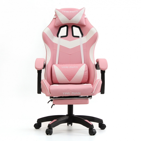 서포트 컴퓨터 게이밍 의자 (핑크+화이트) 
