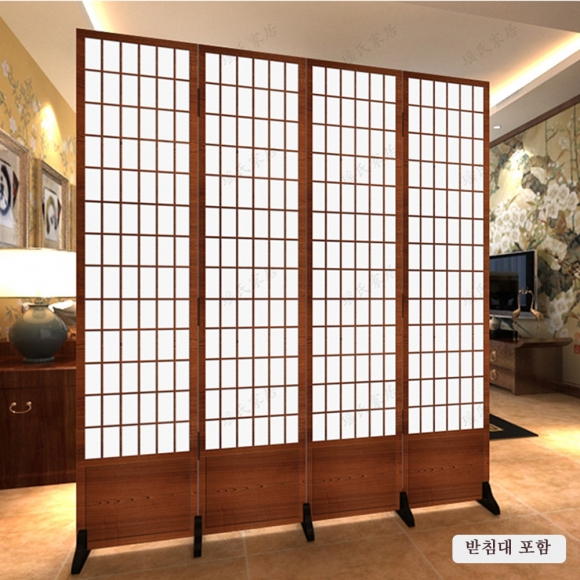 인테리어 원목 4단 파티션(C) (160cmx180cm) 