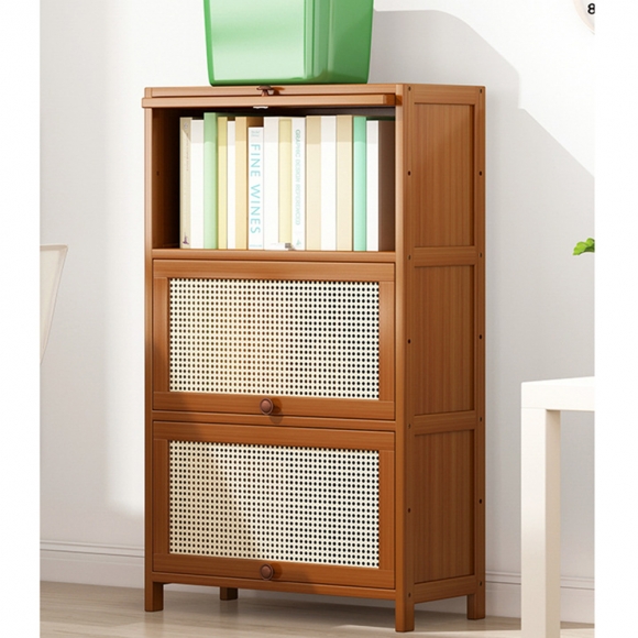 내츄럴 대나무 거실 수납장(3단) (60cm) 