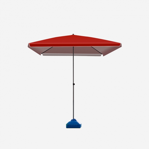 선쉐이드 모던 사각 파라솔(2.35mx2.35m) (레드) (받침대 포함) 