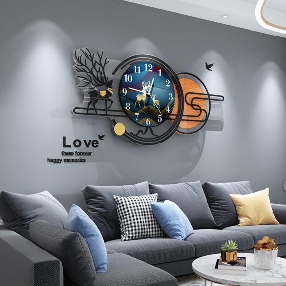 디어문 무소음 인테리어 벽시계 18 