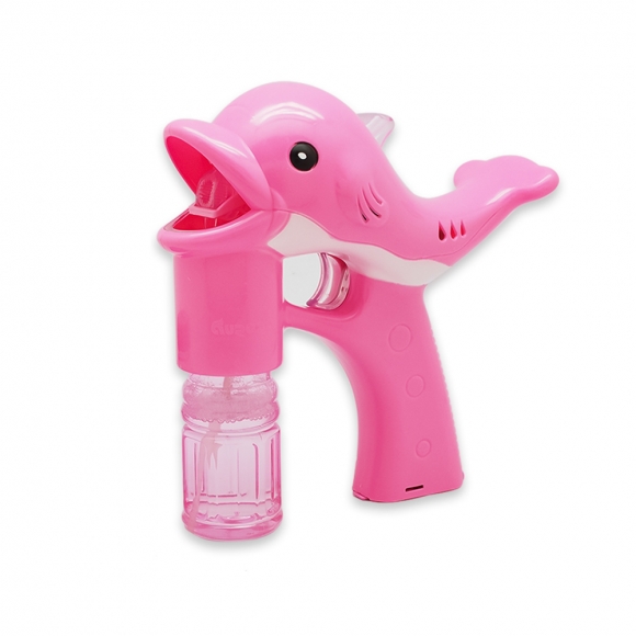 LED 돌고래 멜로디 자동 버블건 (핑크)