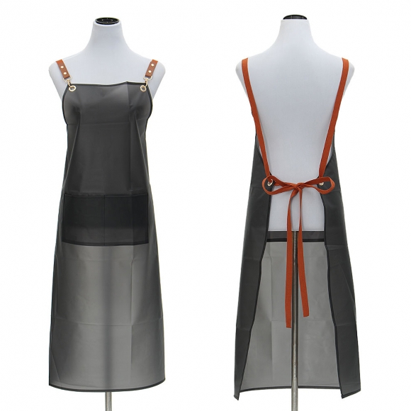 장가드 반투명 방수 앞치마(블랙)