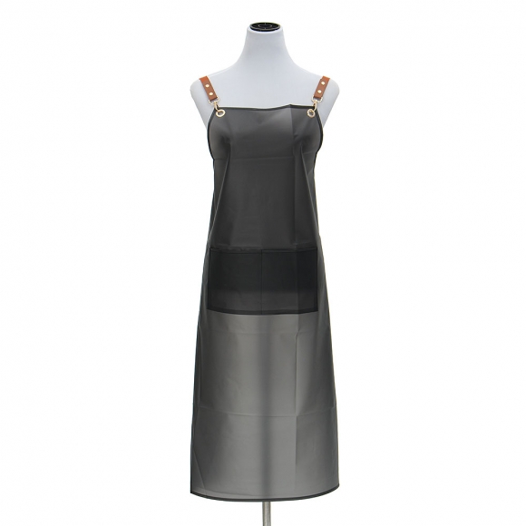 장가드 반투명 방수 앞치마(블랙)