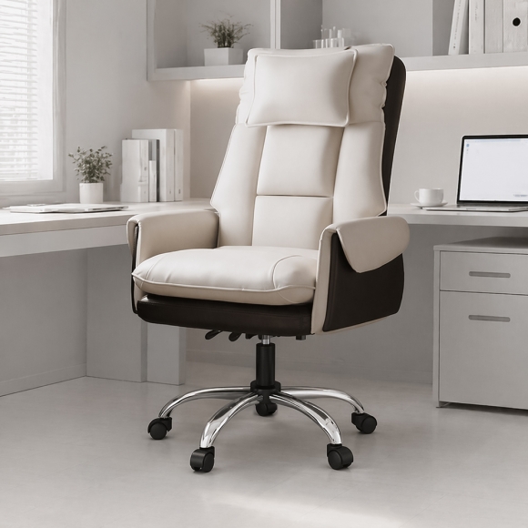 코어백 사무용 각도 조절 의자 (화이트+블랙)