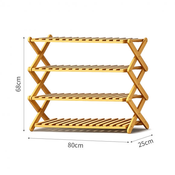 플랜 대나무 인테리어 화분진열대 ver10 (4단)