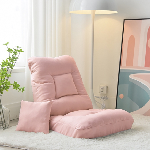 포근 각도조절 1인용 좌식소파 (핑크)