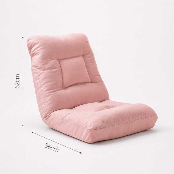포근 각도조절 1인용 좌식소파 (핑크)