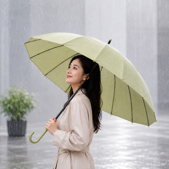 레인윈드 튼튼 자동 장우산(올리브그린)