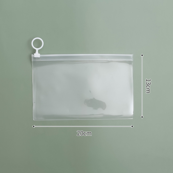투명 슬림 지퍼 파우치 10p세트