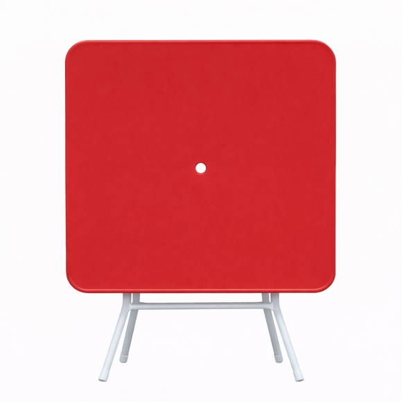 사각 접이식 테이블(레드) (75cm)