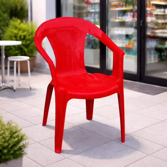 팔걸이 의자 4p세트(레드)