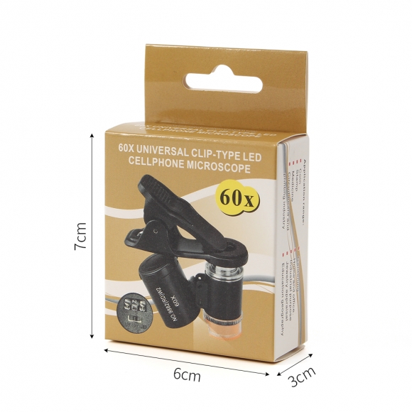 마이뷰 60배율 UV+LED 스마트폰 현미경(블랙)