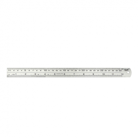 양면 눈금 스틸자(30cm)