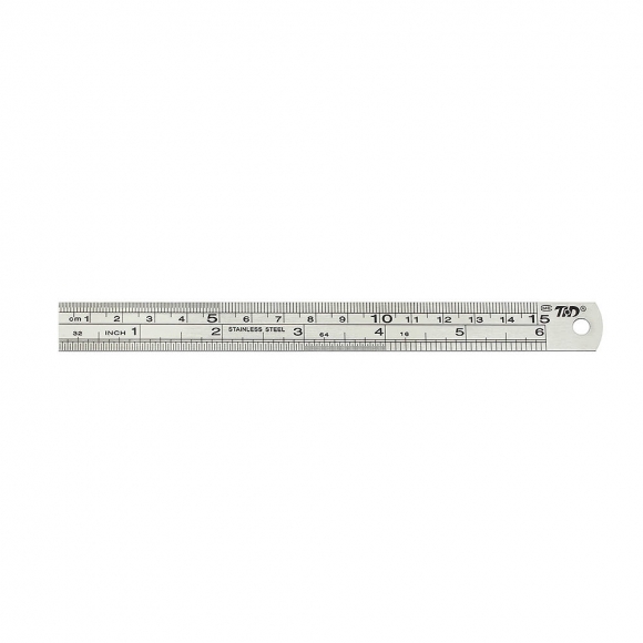 양면 눈금 스틸자(15cm)