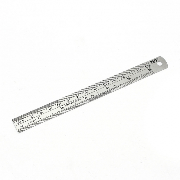 양면 눈금 스틸자(15cm)