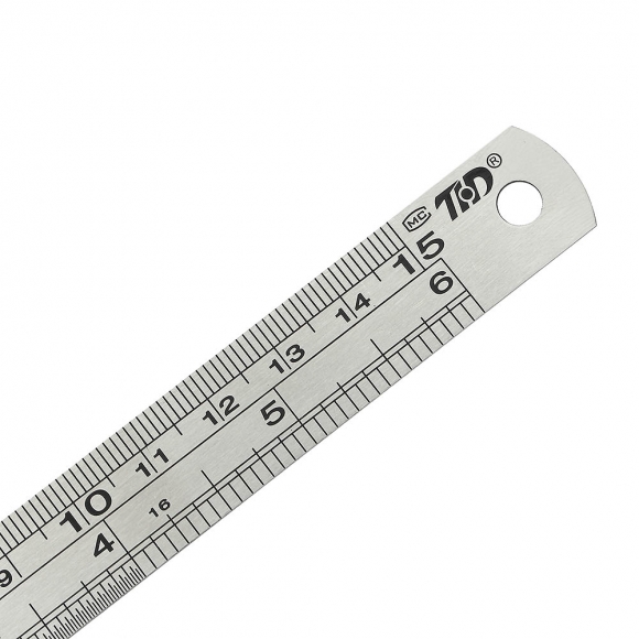 양면 눈금 스틸자(15cm)