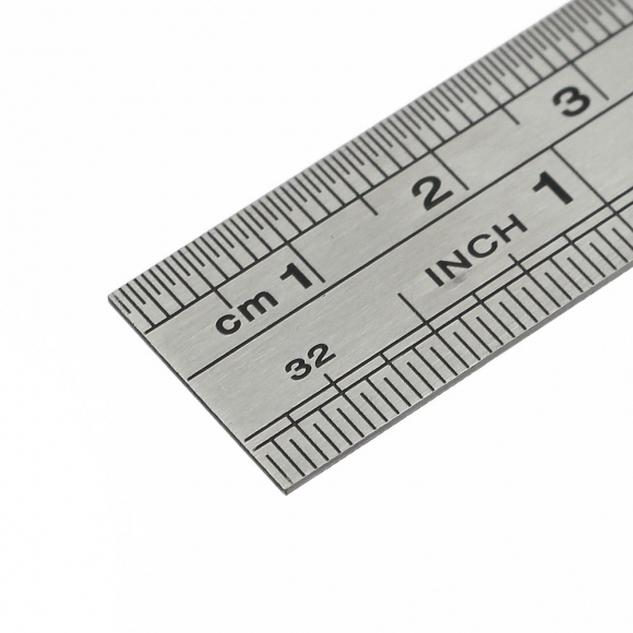 양면 눈금 스틸자(15cm)