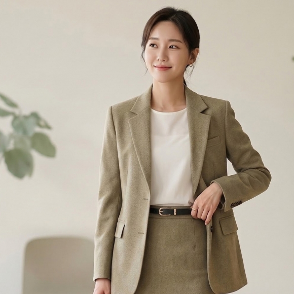 로아 클래식 얇은 여성 벨트 (블랙)
