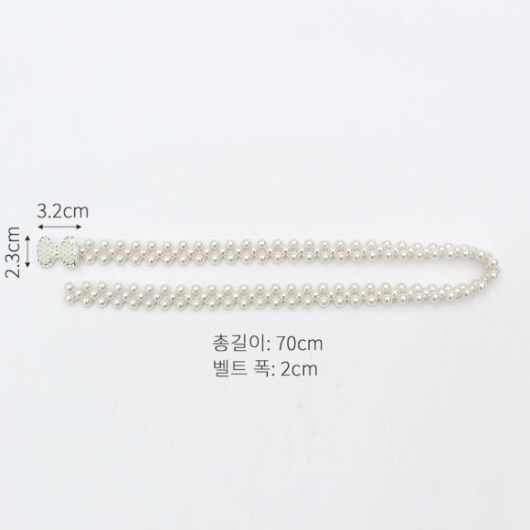 페를레 진주 원피스 벨트(큐티리본)