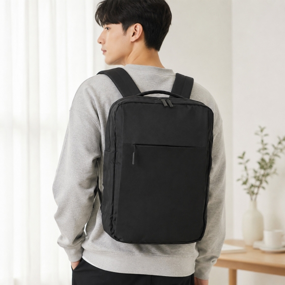 벡터 USB충전 노트북 백팩 (블랙)