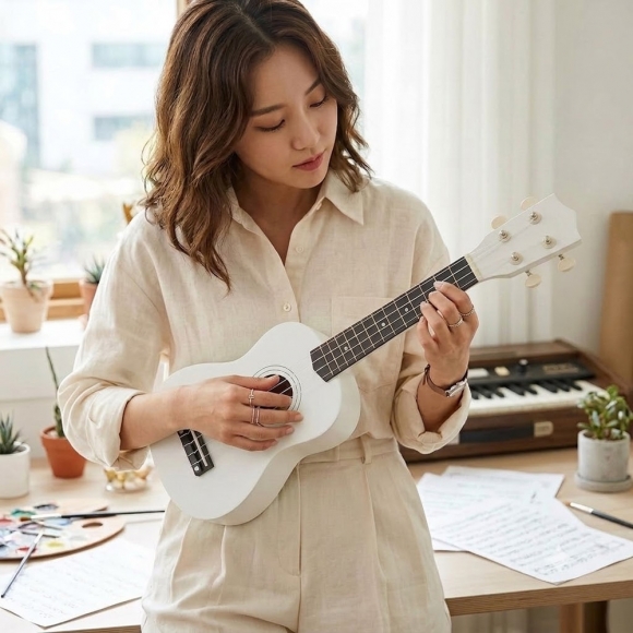 하모니 입문용 우쿨렐레(21인치) (화이트)