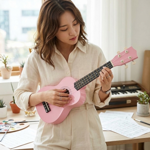 하모니 입문용 우쿨렐레(21인치) (핑크)