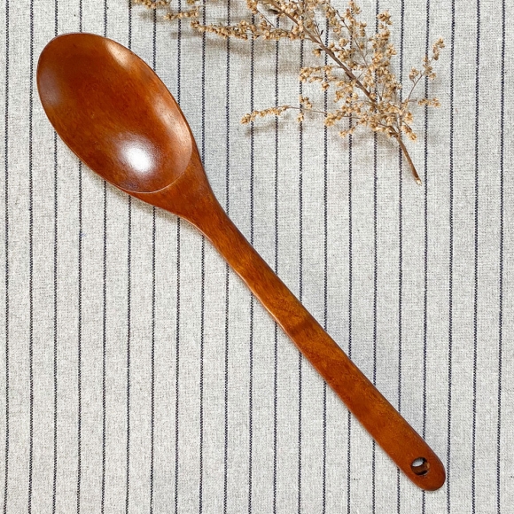 로즈우드 옻칠 타원형 볶음스푼(32cm)