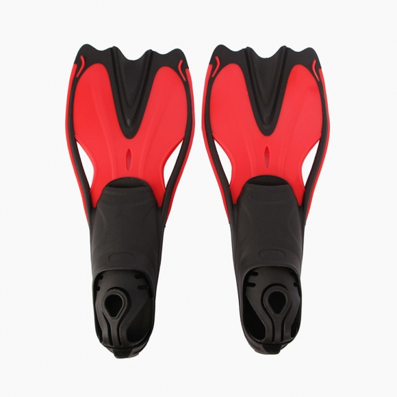 알오마 스피드 고탄력 오리발(레드) (240-245mm)