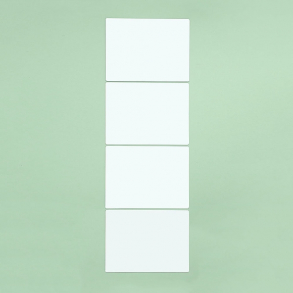 벽에 붙이는 안전 아크릴 거울 4p세트(30x40cm) (직사각)