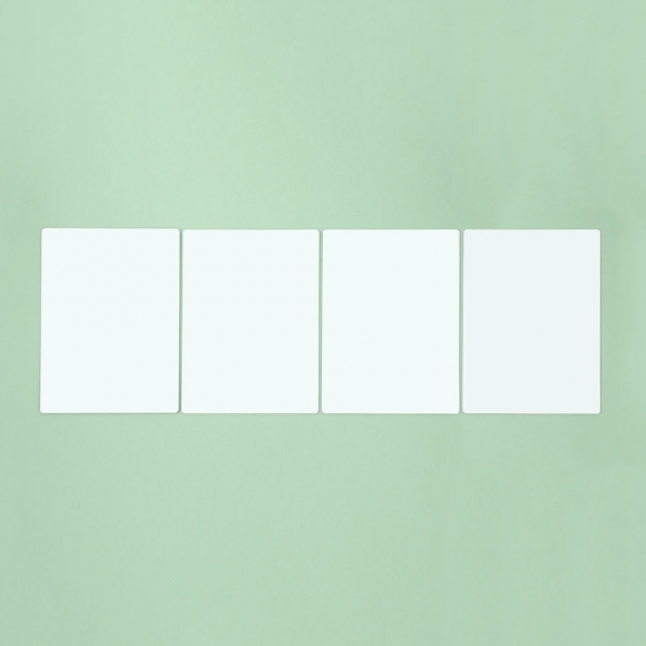 벽에 붙이는 안전 아크릴 거울 4p세트(30x40cm) (직사각)