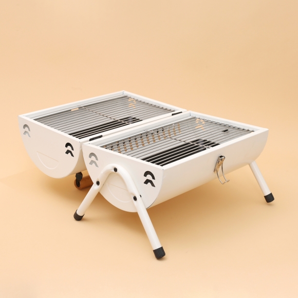 베스트캠핑 훈제 바비큐 그릴(화이트)
