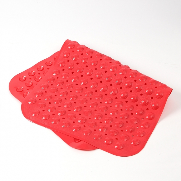타일흡착 미끄럼방지 욕실매트(46x77cm) (레드)  