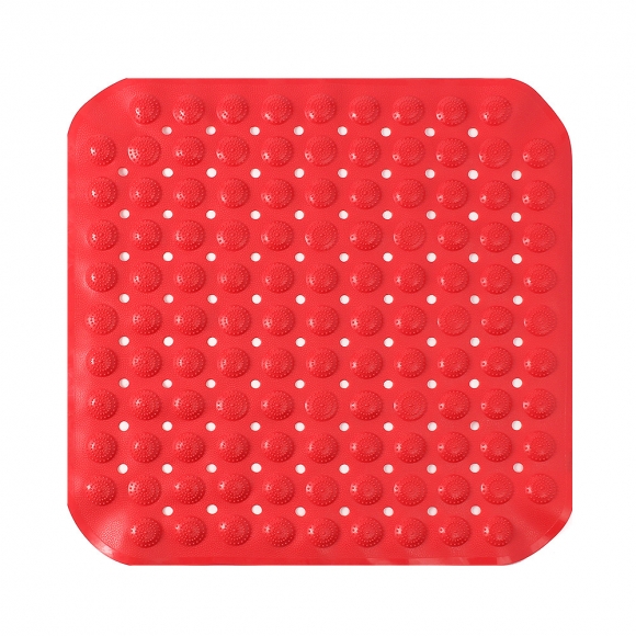 타일흡착 미끄럼방지 욕실매트(47x47cm) (레드)  