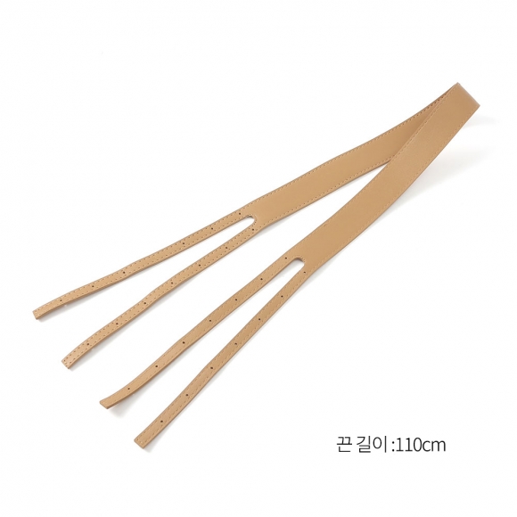 하프 레더 크로스백(브라운)