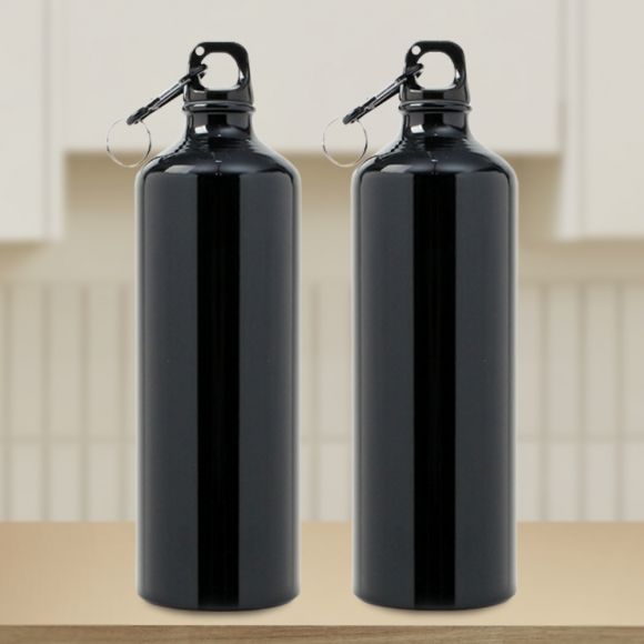 아웃도어 스포츠 물병 2p세트(750ml) (블랙)